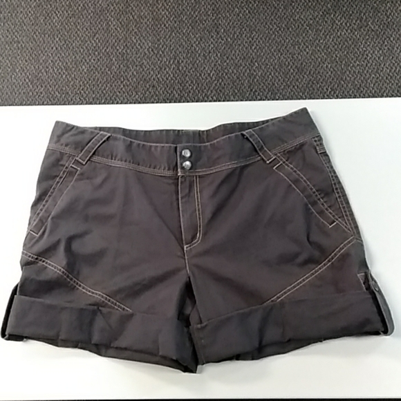 Athleta Pants - Athleta dark gray folded hem shorts 12